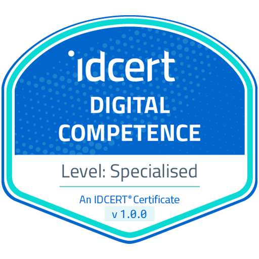 IDCERT Digital Competence – Level Specialised (DigComp 2.2)